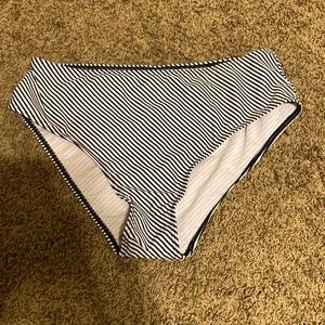 Navy/White Stripe Swim Bottoms Size L NEW WITHOUT TAGS